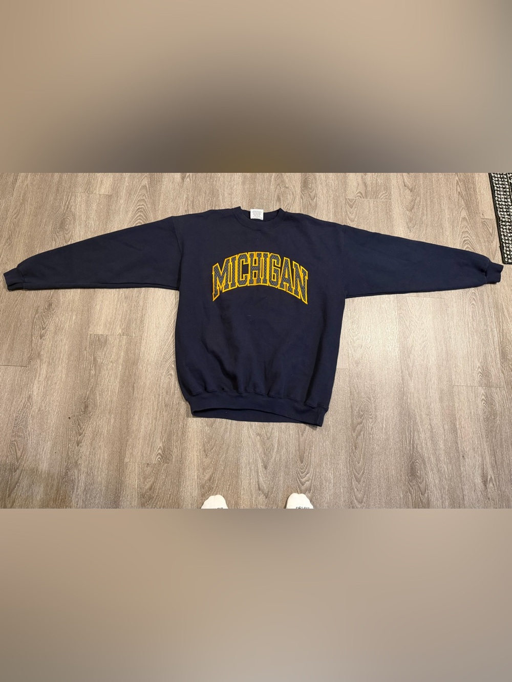 Vintage Team Edition Apparel Michigan Wolverines Blue Crewneck Sweatshirt  XL